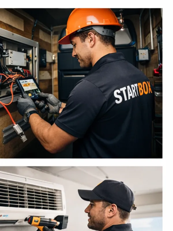 StartBox technician in branded uniform